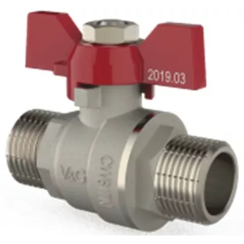 V&G Кран кульовий Optima  3/4" ЗЗ (червоний метелик) {18}