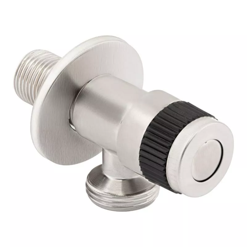 WEZER Кран приладовий SOL21В-12 1/2"x3/4" нержавіюча сталь