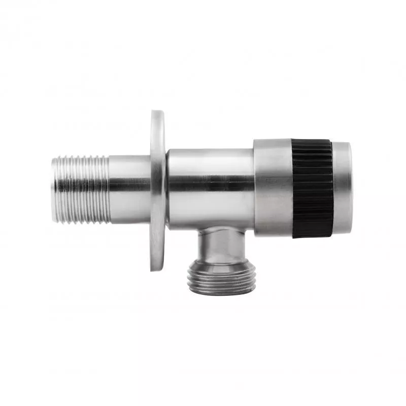 WEZER Кран приладовий SOL21В-12 1/2"x3/4" нержавіюча сталь