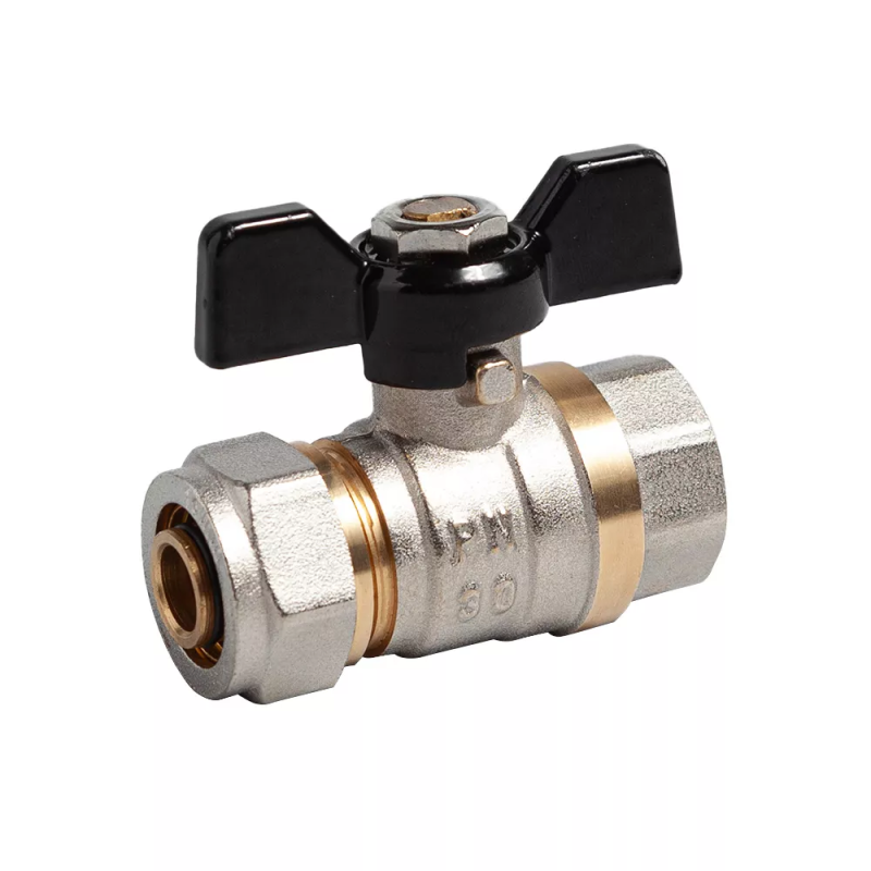 ITAL Кран кульовий з обтискним з'єднанням 16 мм х 1/2" з переходом на внутрішню різьбу