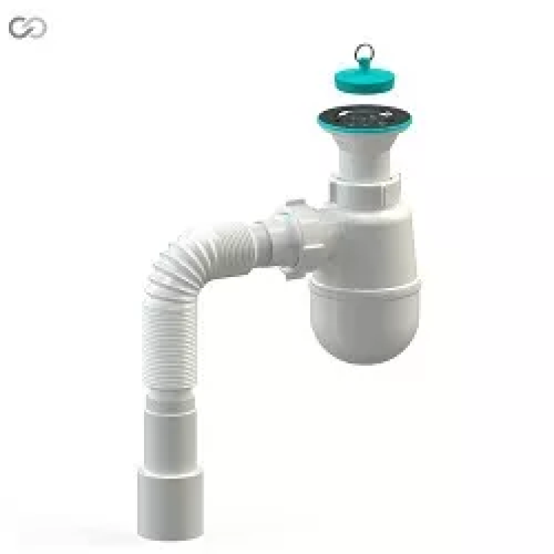 SOLOPLAST Сифон для кухонної мийки К1310, корок