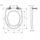 SOLOPLAST Сидіння для унітазу SP8, кріплення пластик, 358х430 мм