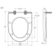 SOLOPLAST Сидіння для унітазу SP2, кріплення пластик, 360х440 мм
