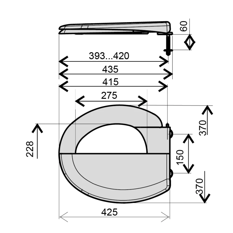 Kronoplast Cидіння для унітазу Астра