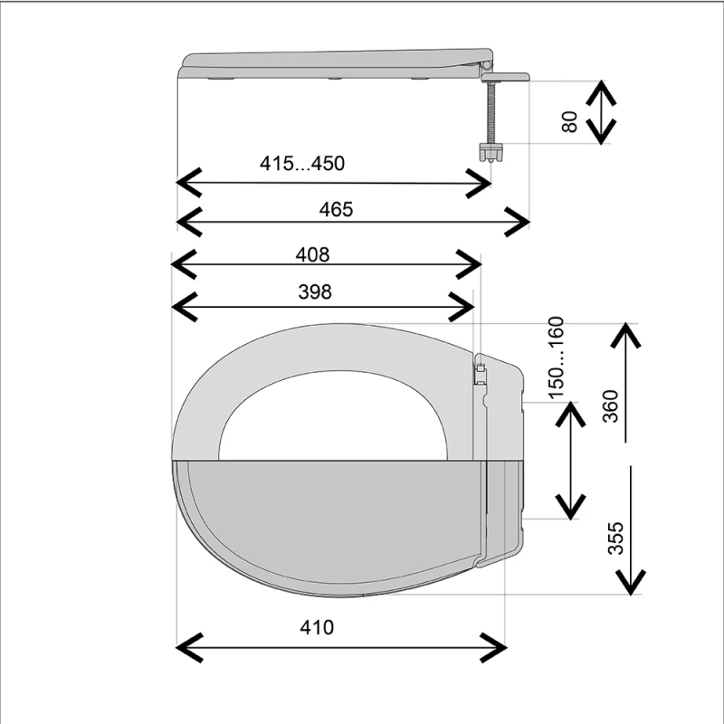 Kronoplast Cидіння для унітазу Гермес