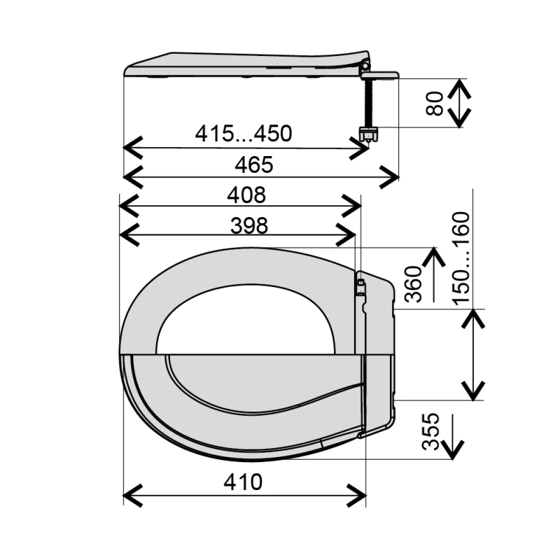 Kronoplast Cидіння для унітазу Сатурн