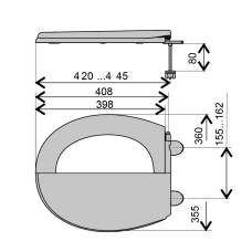 Kronoplast Cидіння для унітазу Марс