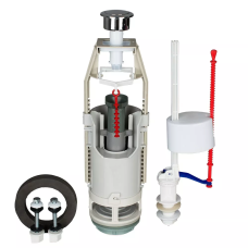 SOLOPLAST Комплект арматури для зливного бачка АБК-12 з'єднання нижнє, кнопка 1 режим