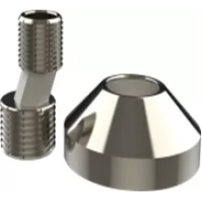 V&G Ексцентрик з декоративною чашею 3/4"х1/2" хром {24}