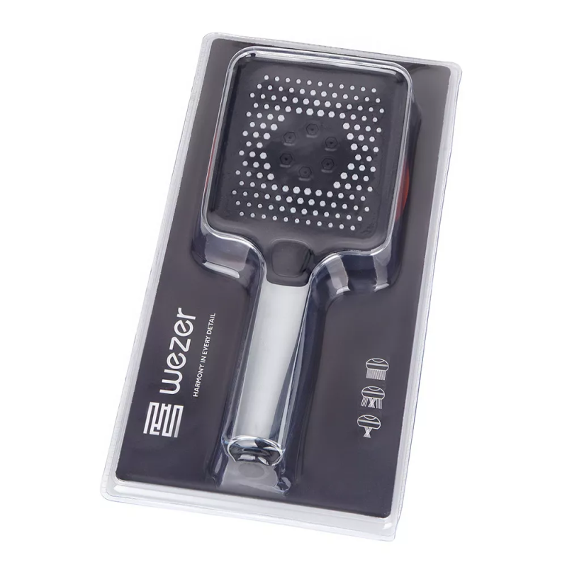 WEZER Душова лійка WKY-40, 3 режими, хром