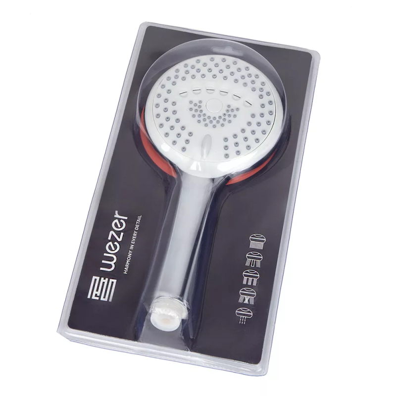 WEZER Душова лійка WKY-39, 5 режимів, хром