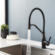 Frap Змішувач для кухні F4497-6, гнучкий вилив, чорний