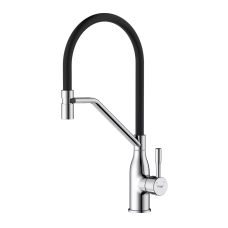 Frap Змішувач для кухні F4497, гнучкий вилив, хром