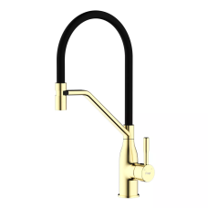 Frap Змішувач для кухні F4497-3, гнучкий вилив, золото