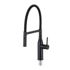 GAPPO Змішувач для кухні G4098-26 з гнучким виливом, нерж. сталь, чорний