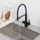 GAPPO Змішувач для кухні під осмос G4395-56 з гнучким виливом, чорний