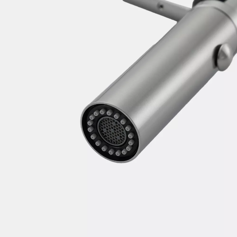 GAPPO Змішувач для кухні G4098-25 з гнучким виливом, нерж. сталь, сатин (G4098-25)