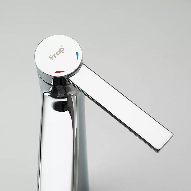 Frap Змішувач для умивальника F1067-2 високий, литий вилив, хром