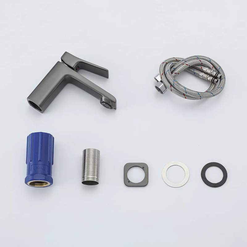 Frap Змішувач для умивальника F1084-9, литий вилив, збройова сталь