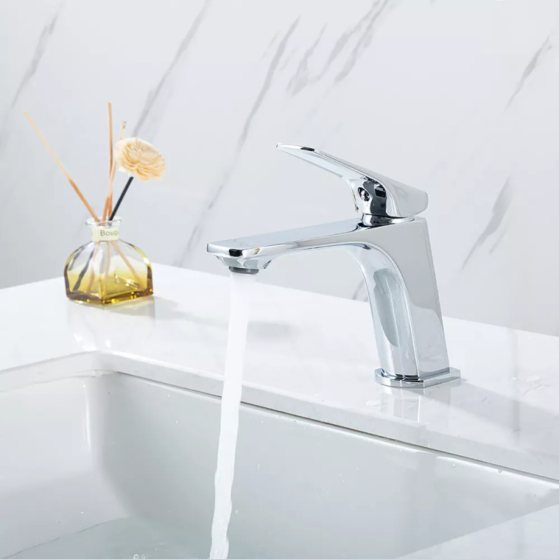 Frap Змішувач для умивальника F1087, литий вилив, хром