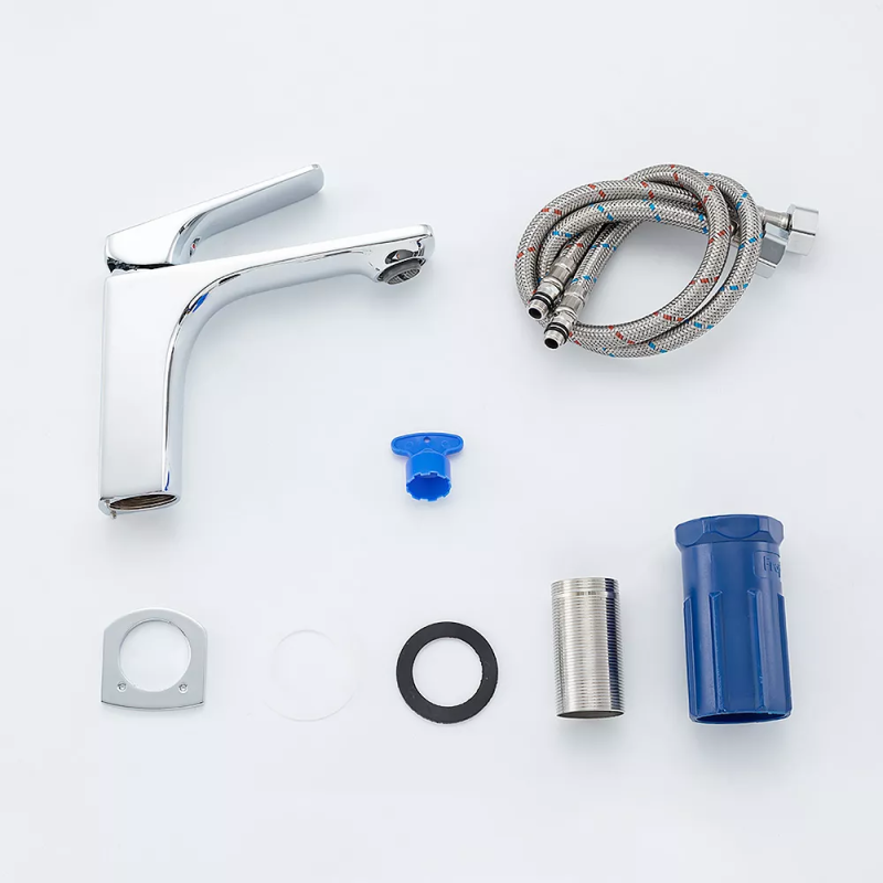 Frap Змішувач для умивальника F1087, литий вилив, хром