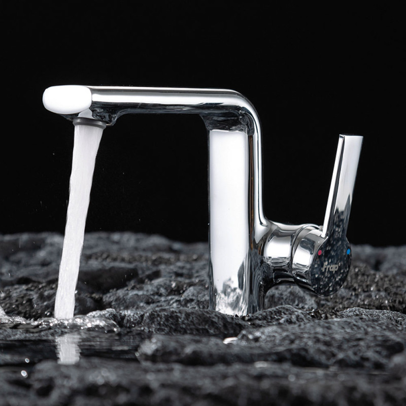 Frap Змішувач для умивальника F1088, литий вилив, латунь, хром