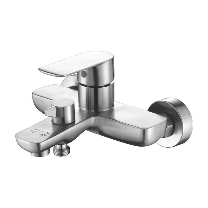 WEZER Змішувач для ванни  ROK3-05, Ø 35, нержавіюча сталь, сатин