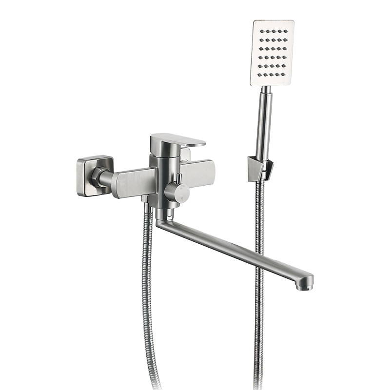 WEZER Змішувач для ванни  ODA3A-15, Ø 35, нержавіюча сталь, сатин