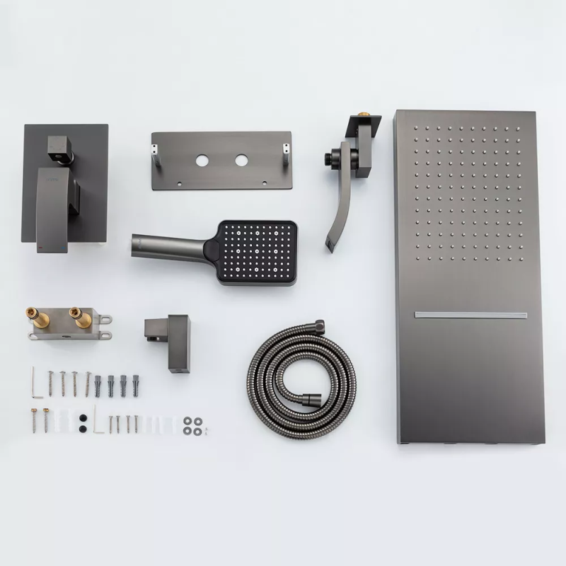 GAPPO Вбудована душова система G7107-79, 3 режими, латунь, збройова сталь