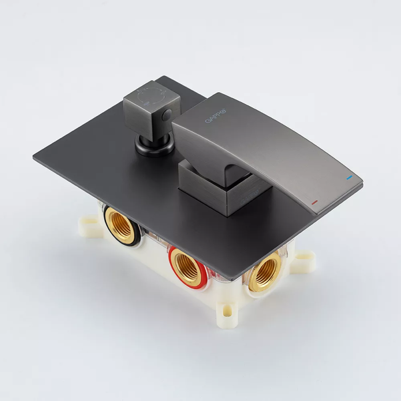 GAPPO Вбудована душова система G7107-79, 3 режими, латунь, збройова сталь