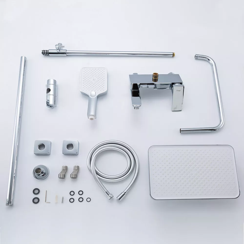 Frap Душова система F2487, 3 функції, клавіш. перемик., хром