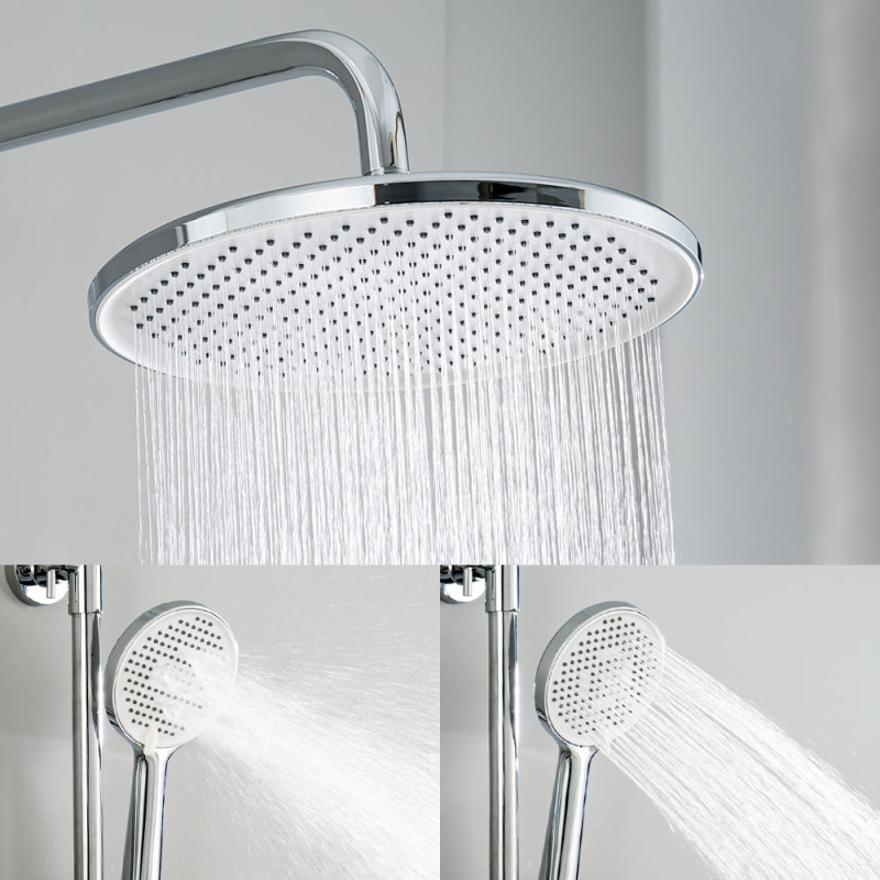 Frap Душова система F2488 з поворотним виливом, 3 функції, латунь, хром