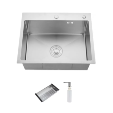 ITAL Кухонна мийка HD6045, 600x450мм, нержавіюча сталь, сатин