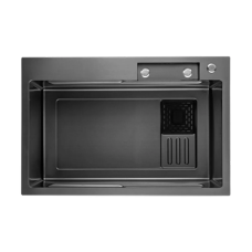 ITAL Кухонна мийка HD7545B, 750x450мм, нержавіюча сталь, чорний