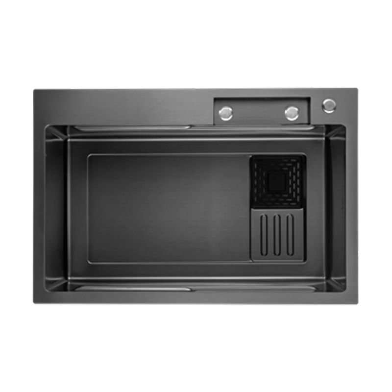 ITAL Кухонна мийка HD7545B, 750x450мм, нержавіюча сталь, чорний