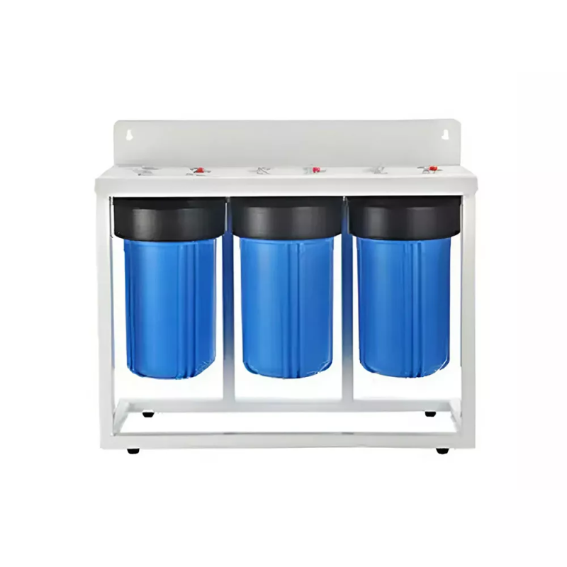 ITAL Система з трьох корпусів 3FH10BB 1" для магістрального фільтра, синя