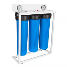 ITAL Система з трьох корпусів 3FH20BB 1" для магістрального фільтра, синя