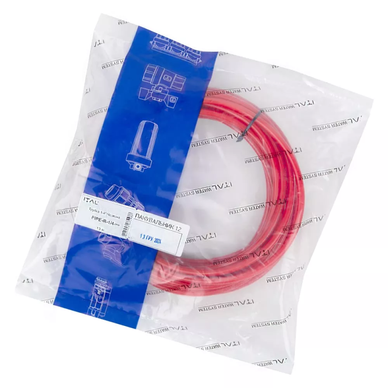 ITAL Трубка PIPE-R-1-4 до питних фільтрів, червона (бухта 10 м)