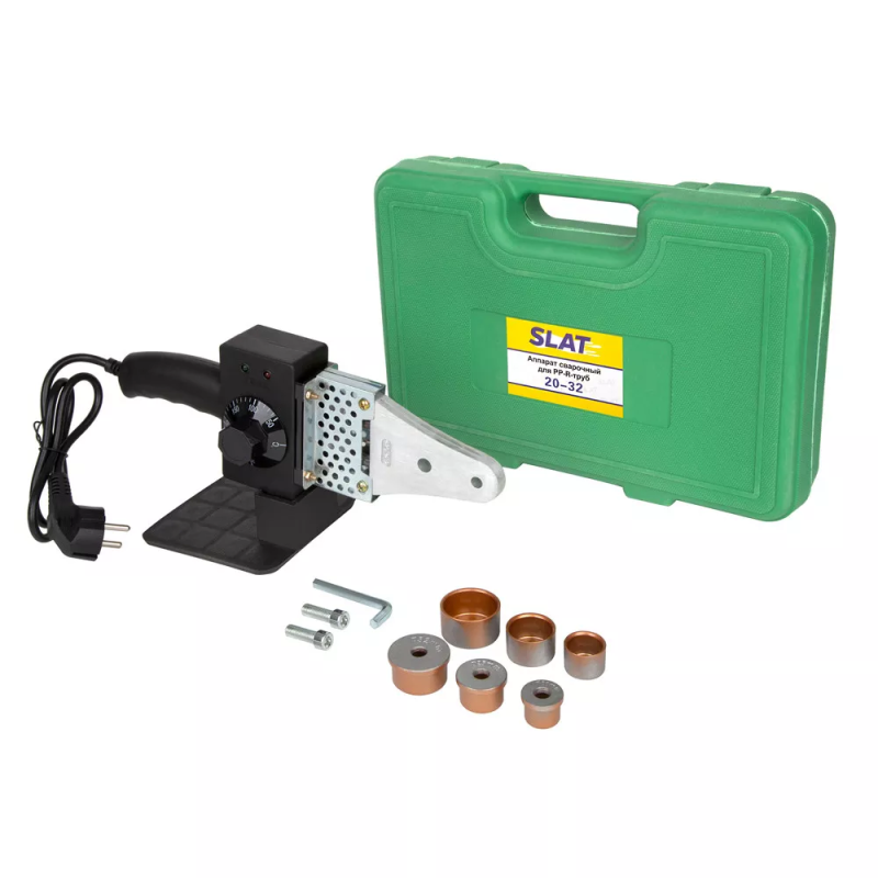 SLAT Паяльник для пластикових труб 32B, 600Вт, насадки парні Ø20...32