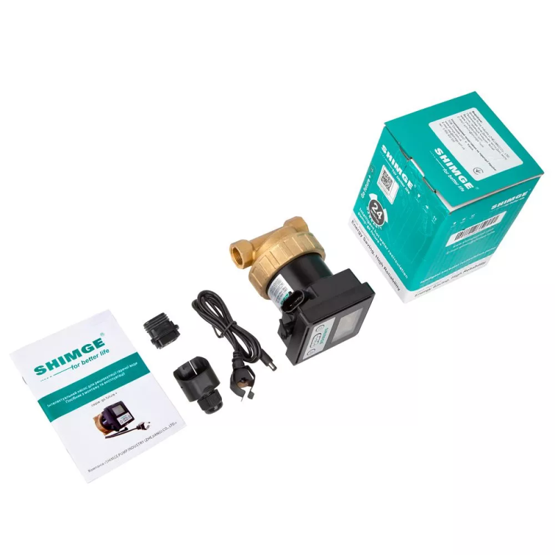 SHIMGE Насос для систем рециркуляції gofuture plus (Hmax=1.2м, Qmax=0.46м³ + кабель зі штепс., 1/2")