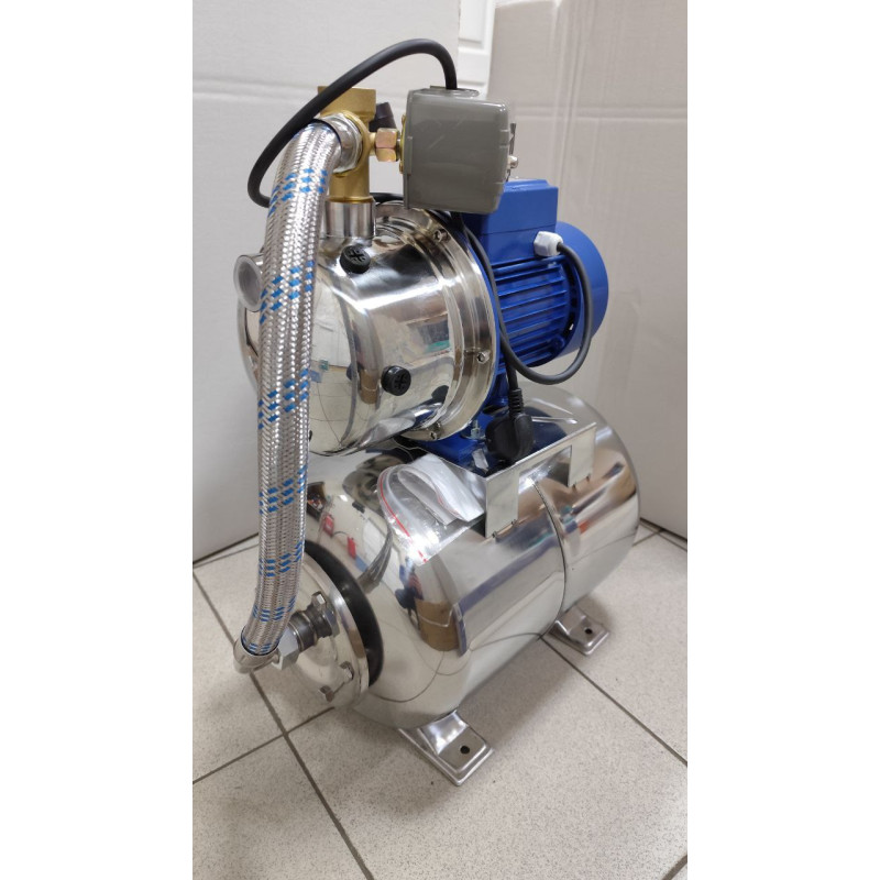 GRANDWATER JET 100S (нерж.) + SS 24L(нерж) Насосная станция (1,1кВт, Нmax=50м, Qmax=52л/хв)
