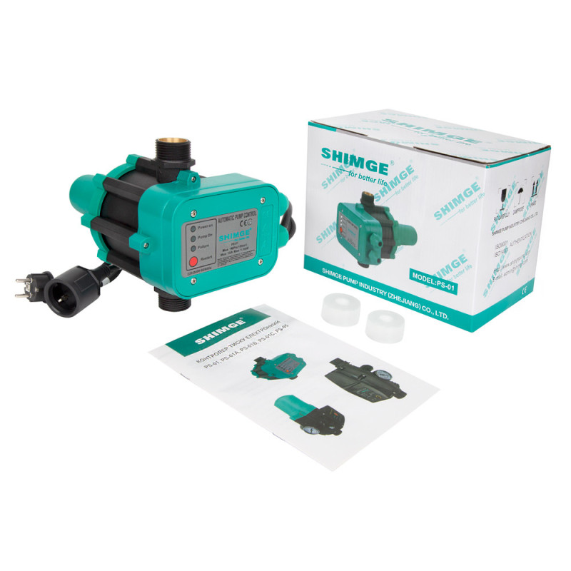 SHIMGE Електронний контролер тиску PS-01L + кабель 1,3 м, 1,1 кВт