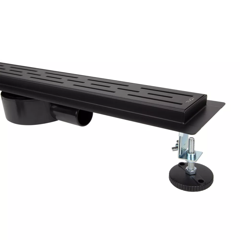 ITAL Душовий трап IT03-FT01/600B поворотний, 600 мм, нержавіюча сталь, чорний