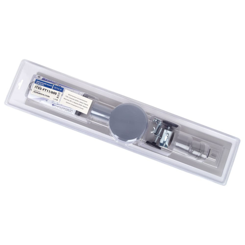 ITAL Душовий трап IT03-FT11/700, сифон поворот. 360, 700 мм, нержавіюча сталь