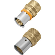 KAN-therm Соединитель Press c пресс-кольцом с наружной резьбой 26х3хG1" (1009045015)