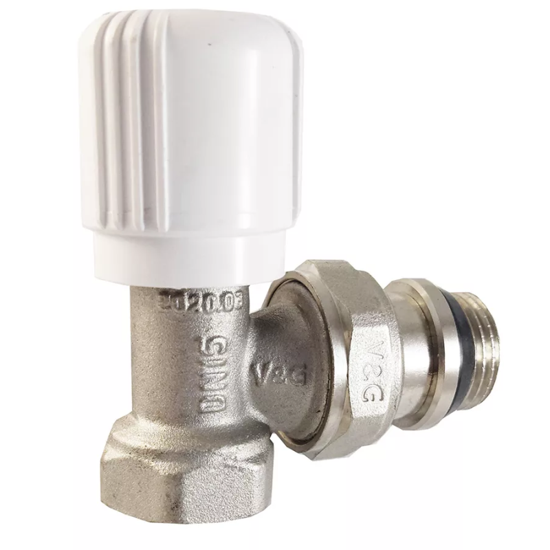 V&G Вентиль радіаторний кутовий 3/4" ручного регулювання {12}