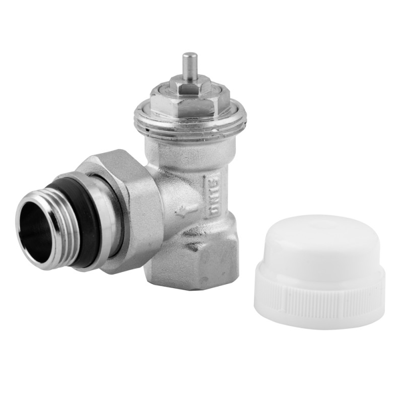 ITAL Клапан радіаторний 3/4" термостатичний, кутовий, нікель