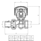 ITAL Вентиль радіаторний 1/2" ручного регулювання, прямий (IG130114)