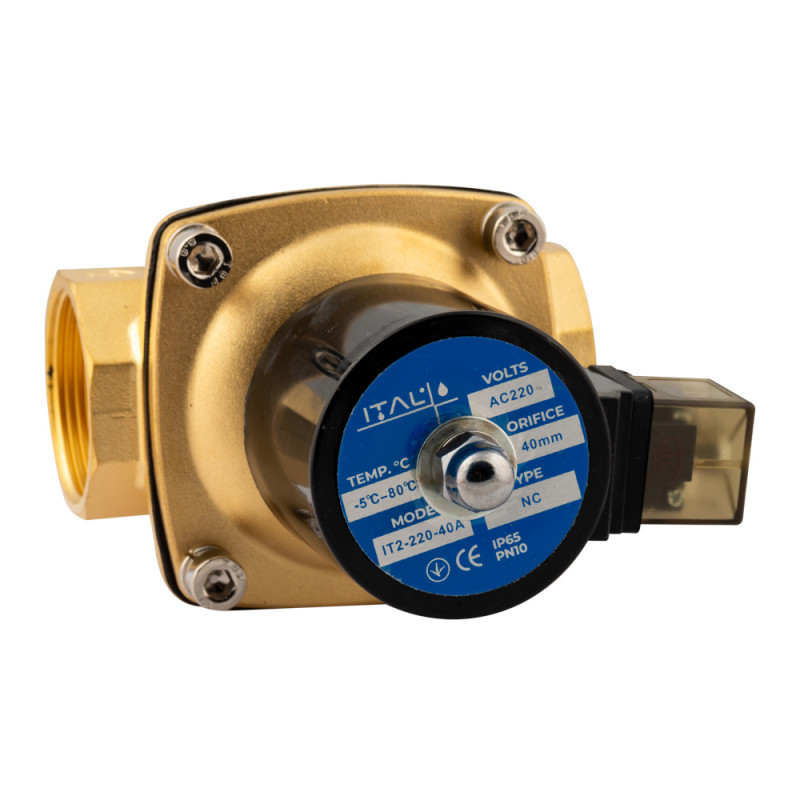 ITAL Клапан електромагнітний 2" IT2-220-50A, нормально-закритий (NC), 2W500-50 AC 220V