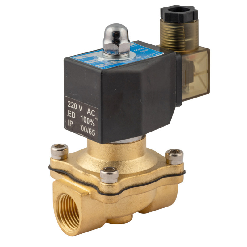 ITAL Клапан електромагнітний 1" IT2-220-25A, нормально-закритий (NC), 2W250-25 AC 220V